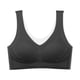 thumbnail image 1 of Minnieouse Inalámbrico y transpirable para deportes de verano, sujetador deportivo súper fino de verano para mujer, sujetador de elevación de Ropa interior Negro 3XL, 1 of 6