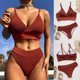 thumbnail image 2 of Conjunto de ropa de playa con relleno de realce para mujer Fridja nalpqowj59910, 2 of 9