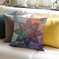 thumbnail image 3 of BANET Throw Pillow Cover Decorative Elements Pattern Tile with Mandalas Decorative Square Pillow Case for Home Bedroom Living Room 24x24in, 3 of 5