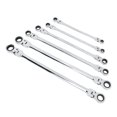 thumbnail image 4 of Juego de 6 llaves de trinquete de cabeza flexible, métricas 8-Llave de trinquete de doble extremo extra larga de acero CRV de 19 mm para reparación, 4 of 14