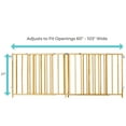 thumbnail image 3 of Toddleroo by North States 60"-103" Extra-Wide Swing Baby Safety Gate, Natural Wood, 3 of 11
