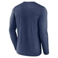 thumbnail image 3 of Men's Fanatics  Heather Navy New England Patriots Fundamentals Long Sleeve T-Shirt, 3 of 3