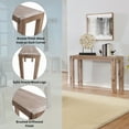 thumbnail image 4 of Alaterre Furniture Woodstock Acacia Wood with Metal Inset Media Console Table, Modern Farmhouse Furniture, Brushed Driftwood, 4 of 10