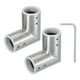 thumbnail image 1 of Conector de Varilla de Cortina de Esquina Uxcell, 2 Pcs Conector de Varilla de Cortina de 90° para Varilla de 1", Plata, 1 of 5