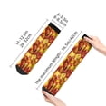 thumbnail image 4 of Pofeuu Autumn Mosaic Maple Leaves Print 30cm Socks, Adult Running Hiking Socks for Youth and Adult, 4 of 7