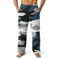 thumbnail image 2 of Hearthz Flannel Pajama Pants for Men Camouflage Men Pajama Pants Winter Warm Plush Fluffy Sleep Pants for Men with Pockets, 2 of 6