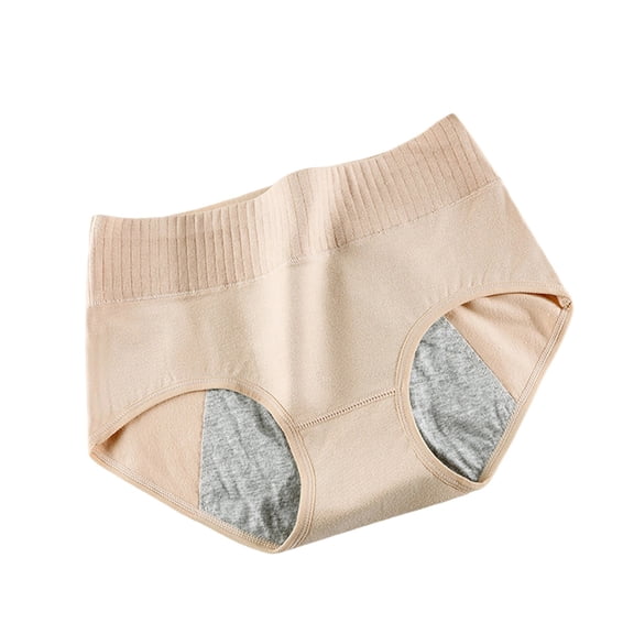 Yyeselk Pelvic Floor Support Leakproof Underwear for Women Incontinence Briefs High Waisted Soft Stretch Panties Khaki L