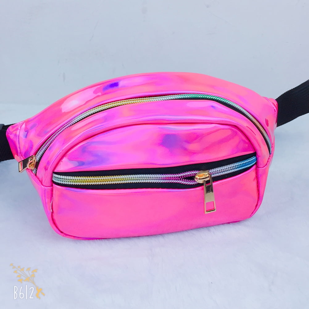 pink clear bum bag