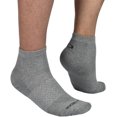 thumbnail image 3 of OTECKA Unisex Basic Quarter Socks with Moisture-Wicking - Cushion Comfort Quarter Socks, Grey - 3 Packs, Small-Medium, 3 of 5