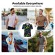 thumbnail image 5 of Balery Geometric 1980s Styled Camisa Polo de Hombre con Estampado, de Manga Corta y Tejido Medio, Camisa Tipo Golf Polo-X-Large, 5 of 6