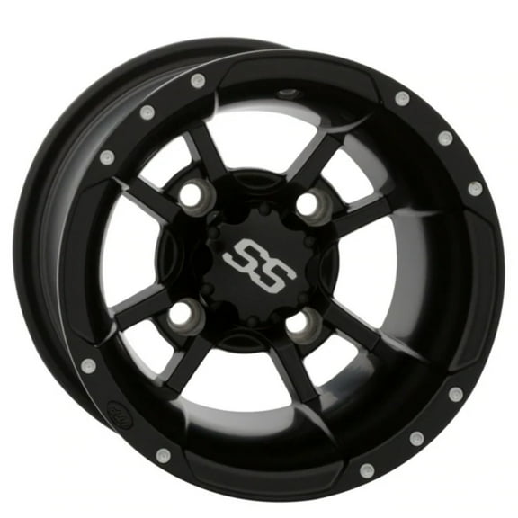 ITP 1028335536B - SS112 Sport Rear ATV/UTV Black Alloy Aluminum Wheel