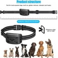 thumbnail image 4 of Wireless Dog Fence System, Electric Dog Fence Training Collar w/Remote, Waterproof Receiver with Tone/Static Correction, Vibration & Shock, Dog Boundary Container for All Dogs,for1dogs, 4 of 8
