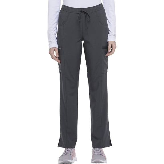 Dickies EDS Essentials Scrubs Pant for Women Mid Rise Straight Leg Drawstring DK010
