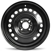 15 Inch Wheel for 2012-2019 Nissan Versa 4 Lug Black Steel Rim