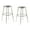 Grey, variant on (Pack of 2) NPS 25 -33" Height Adjustable Heavy Duty Vinyl Padded Steel Stool, Black