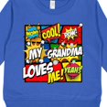 thumbnail image 3 of Inktastic My Grandma Loves Me Superhero Toddler Sweatshirt, 3 of 4