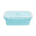 thumbnail image 4 of BinKFF Collapsible Foldable Silicone Food Storage Container, Leftover Meal Box With Airtight Plastic Lids For Kitchen, Bento Lunch Boxes-Microwave, Dishwasher and Freezer Safe, 4 of 9