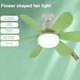 thumbnail image 4 of yeacher E27 Ceiling Fan Light with Remote, 3-Color Dimmable LED for Bedroom, Living Room, Study, 30W, Light Yellow, Timer Function, 400r/min Speed, 3000K-6500K Adjustable, 4 of 6
