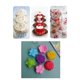 thumbnail image 2 of 6 Pack Cake Molds Colorful Baking Moulds Flower Shaped Delicate Silicone Baking Forms Perfect for Family Gatherings, 2 of 5