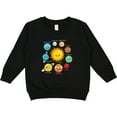 thumbnail image 2 of Inktastic Cute Planets, Solar System, Space, Cosmos, Galaxy Toddler Sweatshirt, 2 of 4