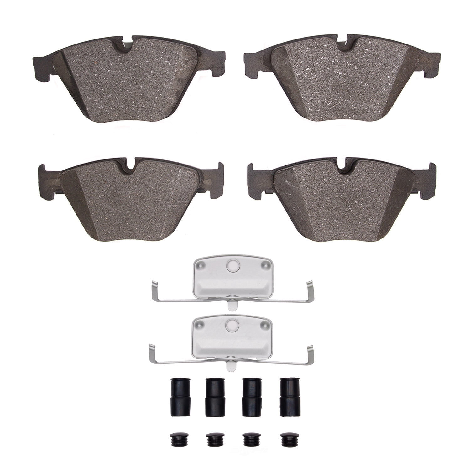 Dynamic Friction Company 1551-1505-01 DFC 5000 Advanced Brake Pads - Low Metallic and Hardware Kit