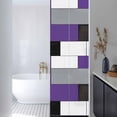 thumbnail image 2 of Purple Gray Window Privacy Film Abstract Color Block Geometric Modern Decorative Glass Window Film UV Blocking Static Cling Non-Adhesive Sticker Covering for Home Door 17.7 x 78.7 inches, 2 of 7