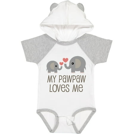 

Inktastic My Pawpaw Loves Me Grandchild Gift Baby Boy or Baby Girl Bodysuit