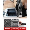 thumbnail image 3 of KBH Center Console Cover for 2001-2003 Ford F150 Lariat/King Ranch/Crew Cab XLT, Black Leather Middle Console Armrest Cover for Truck Accessories Interior, 3 of 8
