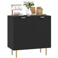 thumbnail image 1 of HOMCOM Sideboard Buffet Cabinet with Adjustable Shelves, Black, 1 of 10