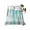 Teal Gray, variant on Twin Size Flat Sheet Only, Yellow Gray White Soft Brushed Microfiber Bed Sheets, Farmhouse Gradient Abstract Art Hotel Quality Breathable Bedding Top Sheet, Easy Care, 66"x96"