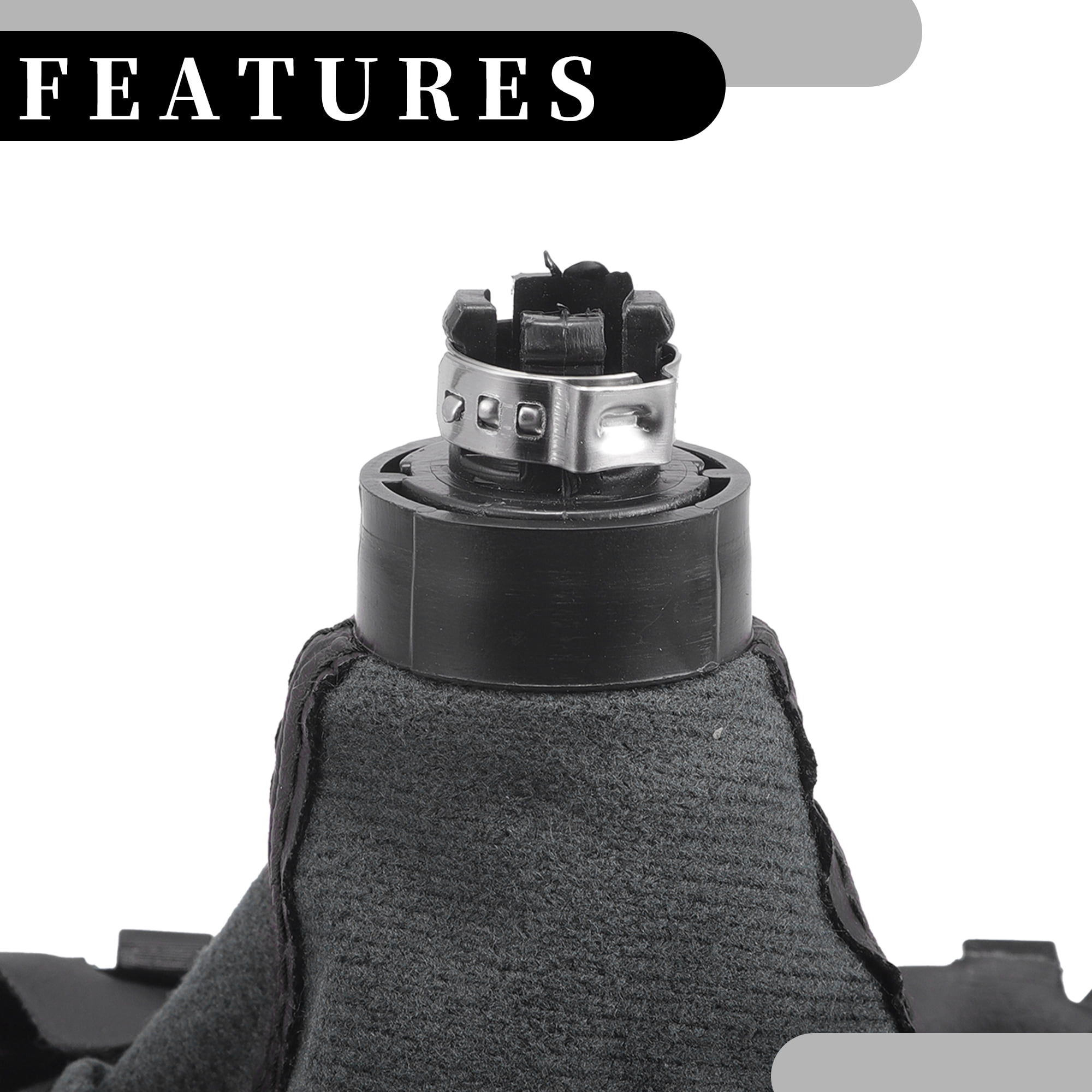 Unique Bargains 6 Speed Manual Gear Shift Knob with Dust Cover - Stick Shifter Knob - for Audi A6 2004-2008 Faux Leather