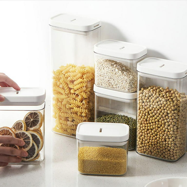 Food Storage Containers With Easy Lock Lids Plastic Cereal For