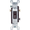 thumbnail image 1 of Interruptor silencioso Leviton, 15 A, marrón, paquete de 10 unidades, 1 of 1