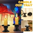 thumbnail image 3 of Nordic Black Iron Candle Cup Tray for Elegant Home Decoration - Set of 2 Lo R2V8, 3 of 7
