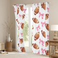 thumbnail image 3 of Erosebridal Pink Cute Bowknot Black Out Curtains,American Ball Rugby Sport Curtains Pack of 2 (42x63 Each) For Kids Girls, 3 of 7