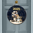 thumbnail image 2 of Happy New Year Havanese Welcome 2025 Balloon Firework Party Round Wood Sign Havanese Dog Lover Gifts Idea Hanging Wall Home Decor - 01014, 2 of 5
