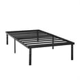 thumbnail image 3 of Mainstays Twin 14" Heavy Duty Steel Slat Platform Bed Frame with Storage Space Under Frame, No Box Spring Required, Black, 3 of 11
