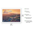 thumbnail image 3 of Over Paris France - Eiffel Tower - Boeing 377 Stratocruiser - Vintage Airline Travel Poster by Kerne Erickson - Fine Art Matte Paper Print (Unframed) 24x32in, 3 of 4