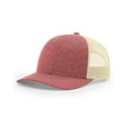 thumbnail image 2 of Richardson - Low Pro Heather Trucker Cap - 115CH - Red Heather/ Birch, 2 of 5