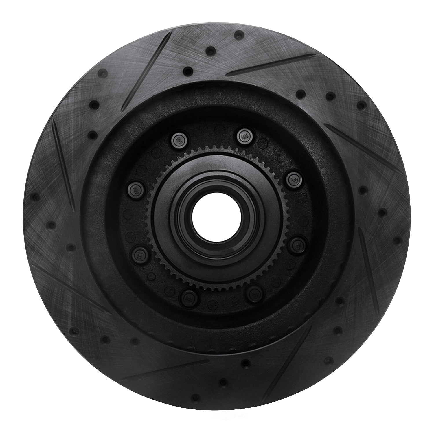 Dynamic Friction Company 633-54136R DFC Brake Rotor - Drilled And Slotted - Black