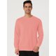 thumbnail image 2 of Sudadera de cuello redondo de color sólido de manga larga de ajuste regular básico informal para hombre Rosa claro M, 2 of 6