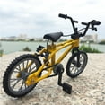 thumbnail image 6 of 1:18 Model, Finger Bikes Kids Boys, Diecast Toys, Mountain Bike Model for Home Desk Table Cake Toppers Decoration Yellow, 6 of 7