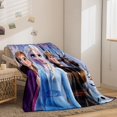 thumbnail image 2 of Snow World Princess Elsa Blanket, Super Soft Blanket, Flannel Blanket, Suitable For Sofa Living Room-week, 2 of 3