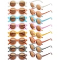 thumbnail image 2 of Frienda 16 pares de gafas de sol para niños, lindas gafas de sol redondas, gafas para niños, niñas, deportes al aire libre en la playa, edades de 3 a 10 años, 2 of 3