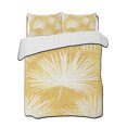 thumbnail image 2 of Quilts Twin XL Size, Yellow Palm Leaves Coastal Soft Comforter Bedding Set for Bed, Summer Tropical Botanical Boho Lightweight Quilted Bedspread with Pillow Cover(2 Pieces) for All Season, 68x98 Inch, 2 of 9