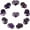 Amethyst, variant on Natural 10pcs Rose Quartz Gemstone Healing Crystal 1 inch Mini Puffy Heart Pocket Stone Iron Gift Box