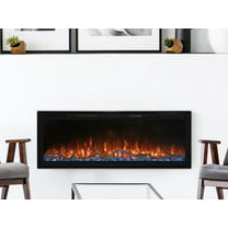 Modern Flames Spectrum Slimline Built-in/Wall Mounted Electric Fireplace, Sizes: 50"-100"