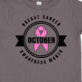 thumbnail image 4 of Inktastic October Breast Cancer Awareness Month Badge Boys or Girls Toddler T-Shirt, 4 of 5