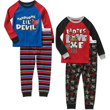 Seasonal ^^baby Toddler Boy 4-piece Valentines Da