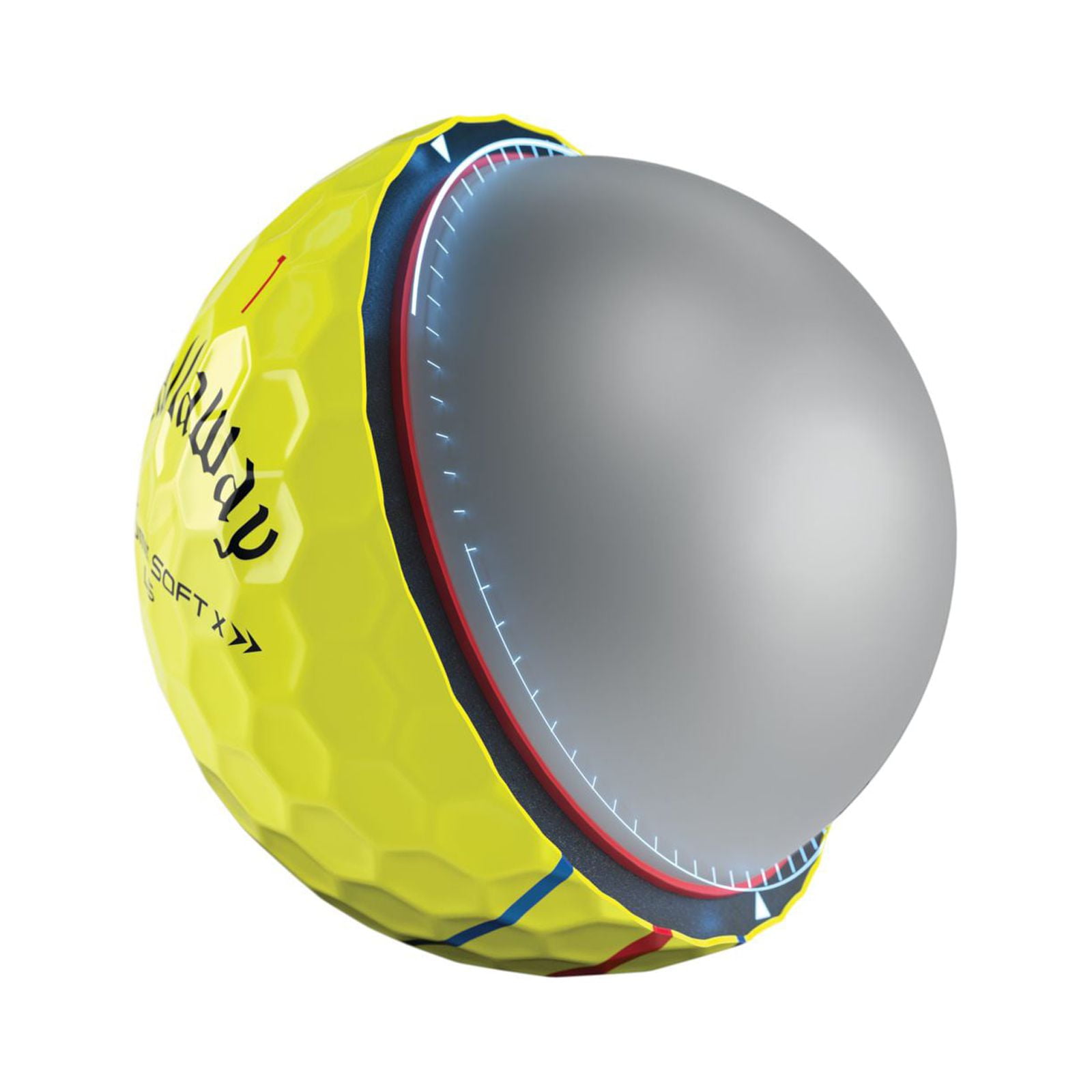Callaway Chrome Soft X LS 22 Triple Track Golf Ball 12pk Yellow